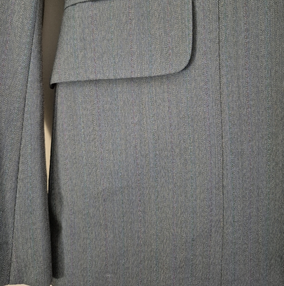 Luxury Equestrian-Style Blazer, Princess Seaming, Super-fine Wool, Lined XS Mint - Picture 2 of 9